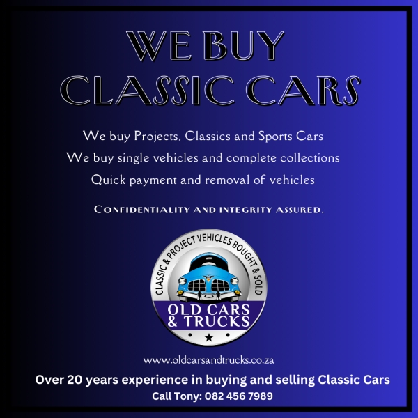 We buy Classic Cars