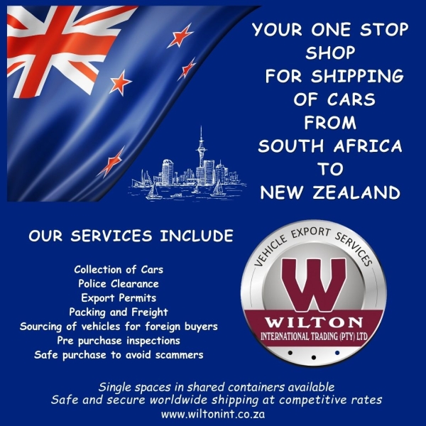  Shipping vehicles from South Africa to New Zealand